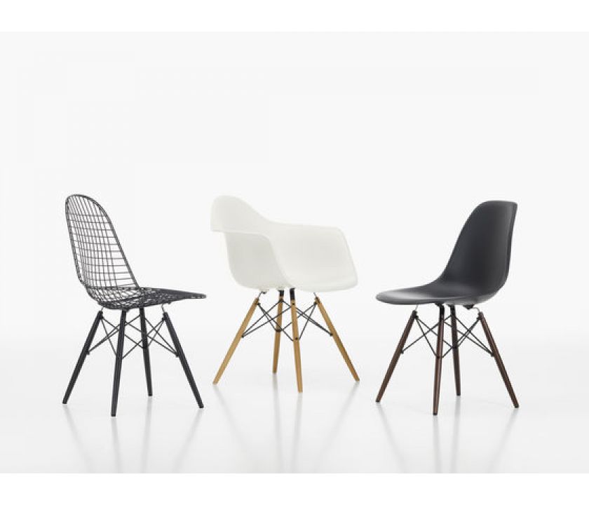 Eames plastic armchairs