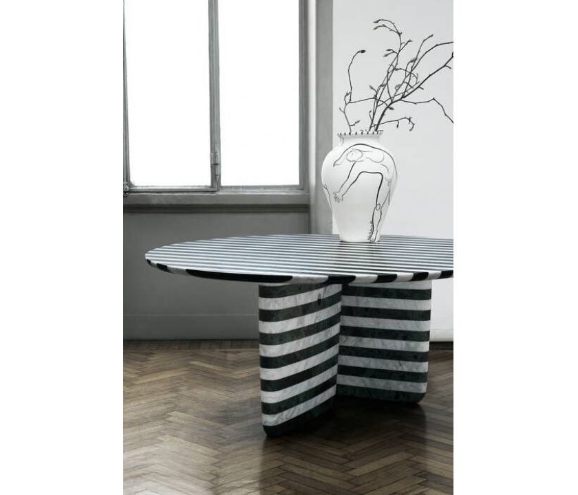 Стол Tobi-Ishi Полосатый мрамор