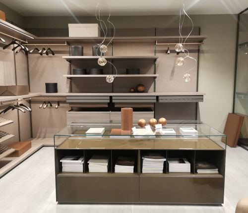 Гардеробная система Dress Bold, Перегородки Spazio Soho, Остров Altair