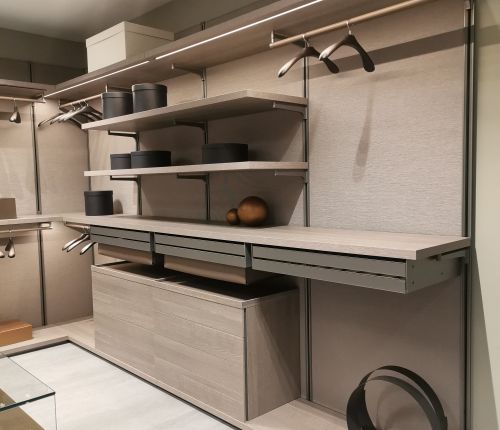 Гардеробная система Dress Bold, Перегородки Spazio Soho, Остров Altair